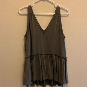 Peplum tank top